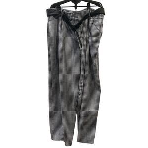 NWT New York & Company Houndstooth Wide Leg Belted Pants Women's size 3X